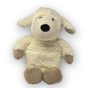 Intelex Warm & Cosy Lamb Plush Cream & Tan Microwaveable Lavender Scent Weighted